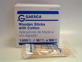 Aplicador de Madera con Algodón